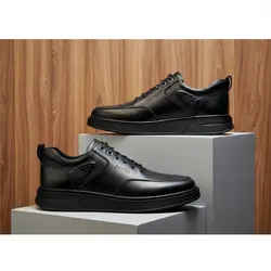 کفش روزمره مردانه چرم طبیعی کد 00202t.k رنگ مشکی