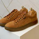 کفش روزمره مردانه مدل چرم طبیعی کد 0076 رنگ عسلی