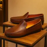 کالج مردانه مدل چرم طبیعی کد 00017t.k رنگ عسلی