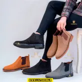 نیموت مردانه چرم طبیعی کد 0039t.k رنگ عسلی