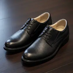 کفش رسمی مردانه چرم طبیعی فرزین کد 00208 رنگ مشکی