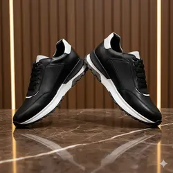 کفش روزمره مردانه چرم طبیعی کد 00213 رنگ مشکی