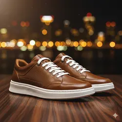 کفش روزمره مردانه چرم طبیعی کد 00215