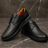 کفش روزمره مردانه چرم طبیعی کد 00219 رنگ مشکی