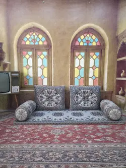 شاه نشین طرح نیلوفر نقره ای ابی کد14895