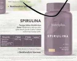 قرص اسپیرولینا farmasi nutriplus spirulina