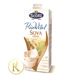 شیر سویا ایتالیایی اسکوتی بدون قند (یک لیتر) scotti