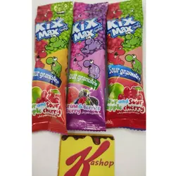 کیکس مکس ترشک توپی با طعم انواع توت مدل ساشه ای (15 گرم) KIXMAX