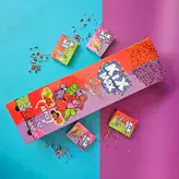 کیکس مکس ترشک توپی با طعم انواع توت و سیب ترش باکس 24 عددی KIXMAX