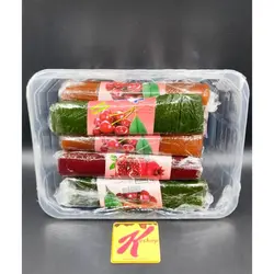 لواشک رولی ترشینه با طعم میوه ای ترش باکس 12 عددی