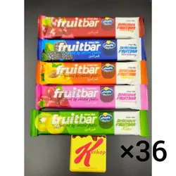 لواشک ترش میوه ای فروت بار باکس 36 عددی fruitbar