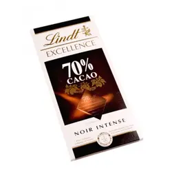 تابلت شکلات لینت با طعم شکلات تلخ 70 درصد (100 گرم) lindt