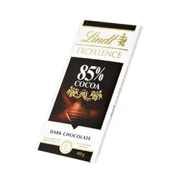 تابلت شکلات لینت با طعم شکلات تلخ 85 درصد (100 گرم) lindt