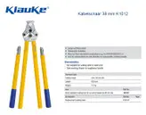 قیچی کابل بری دستی مدل K101/2 ساخت KLAUKE آلمان