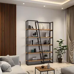 کتابخانه مدل D-102 (چوبی آهنی،آهن و چوب،چوب و آهن،آهنی چوبی،روستیک)