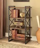 کتابخانه آهن و چوب (چوبی آهنی،آهن و چوب،چوب و آهن،آهنی چوبی،روستیک)