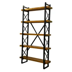 کتابخانه مدل 02 (چوبی آهنی،آهن و چوب،چوب و آهن،آهنی چوبی،روستیک)