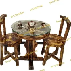 ناهارخوری لهستانی نهارخوری چوبی سنتی میز غذاخوری چوبی رستورانی جدید کافه ای باغی کمجا روستیک