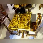 ناهارخوری لهستانی نهارخوری چوبی سنتی میز غذاخوری چوبی رستورانی جدید کافه ای باغی کمجا روستیک