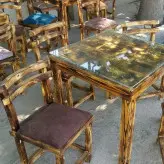 میزغذا خوری 4نفره روس (مدل چهارپایه) 《ارسال از طریق باربری》