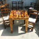 میزغذا خوری 4نفره روس (مدل چهارپایه) 《ارسال از طریق باربری》