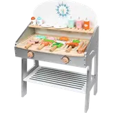 کابینت اسباب بازی چوبی کودک کباب پز مدل 7004 BBQ Modern wooden