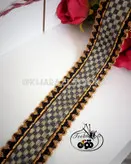 نوار ۴.۵ سانت مشکی طلایی