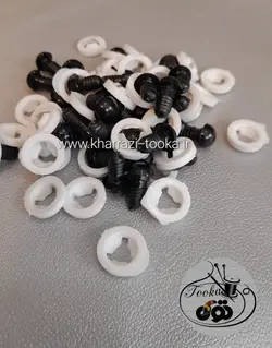 چشم عروسک واشر دار ۱۰ مشکی