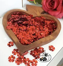 پولک گل قرمز