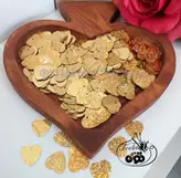 پولک قلب طلایی