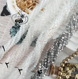 کریستال مخروطی سفید مشکی