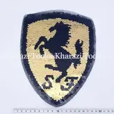 تکه دوزی دوختنی پولک‌دار اسب