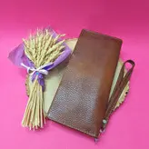 کیف دسته چک و مدارک چرم اعلای گاوی فلوتر دور زیپ اسپورت شیک با قیمت فوق العاده