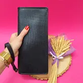 کیف دسته چک و مدارک چرم اعلای گاوی فلوتر دور زیپ اسپورت شیک با قیمت فوق العاده