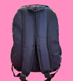 کیف مدرسه ای دبستانی دخترانه طرح فانتزی شیک و جادار قلب و پروانه مارک پولک دوزی رنگ سورمه ای