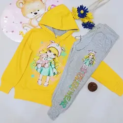 ست هودی و شلوار اسلش دخترانه