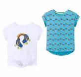 پک دو عددی تیشرت نخی دخترانه برند لوپیلو : کد kodak1097