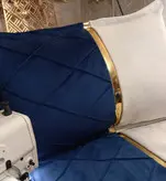 رو بالشتی مخمل و چرم و لمسه دوزی