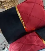 رو بالشتی مخمل و چرم و لمسه دوزی