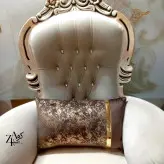 کوسن مبل مخمل طلاکوب بسیار شیک برند کوسن آذین