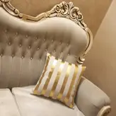 کوسن تر کیبی چرم راه راه