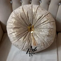 کوسن گرد طلاکوب