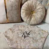 کوسن گرد طلاکوب