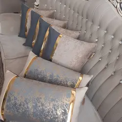 کوسن ترکیبی مخمل طلاکوب