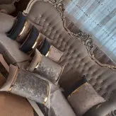 کوسن ترکیبی مخمل طلاکوب