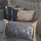 کوسن ترکیبی مخمل طلاکوب