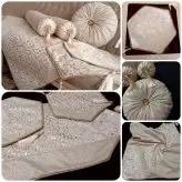 ست رومیزی و کوسن پتینه کلاسیک