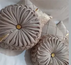 کوسن مخمل گرد گریت