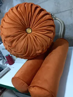 کوسن مخمل گرد گریت