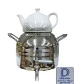 کتری قوری استیل ۶ لیتری شیردار کف چدن